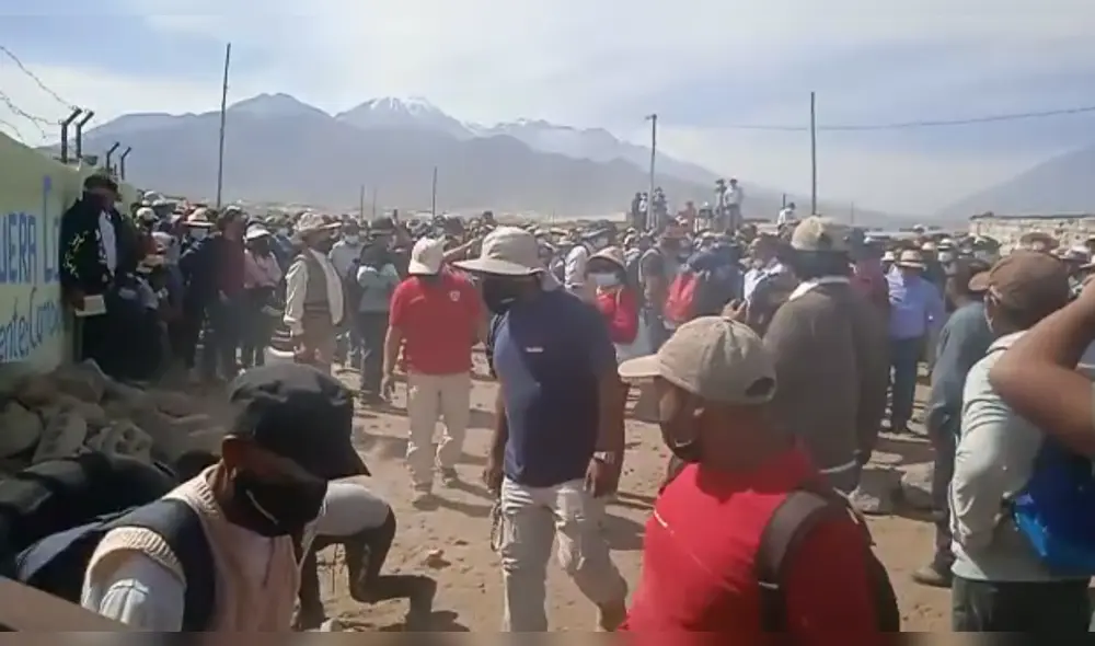 Se suscitaron incidentes entre dos facciones de la Asociación Jardines del Colca. Foto: Teniente gobernador de Yura