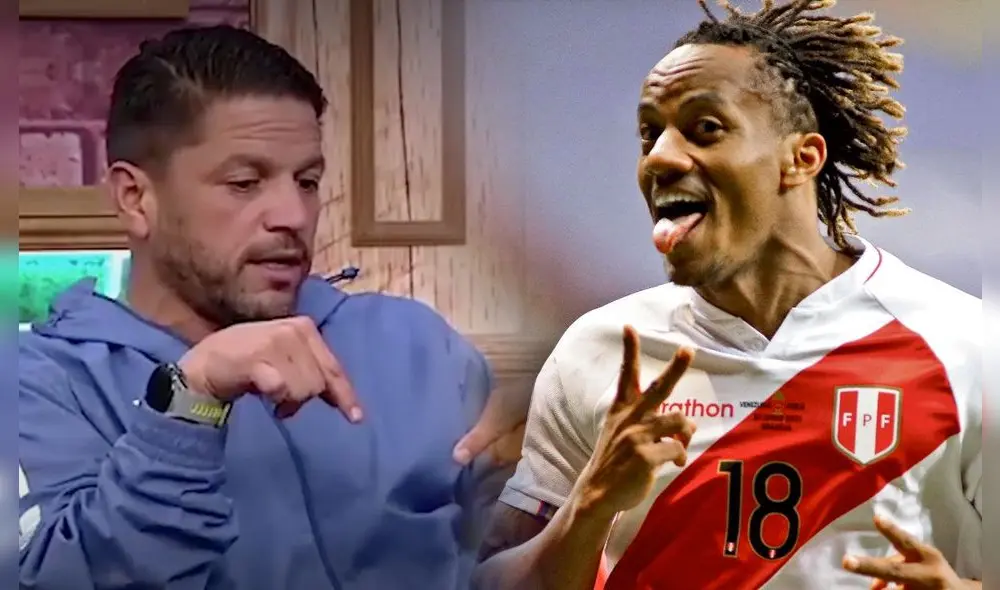 André Carrillo fue mundialista con la selección peruana en Rusia 2018. Foto: composición LR/captura de Movistar Deportes/AFP