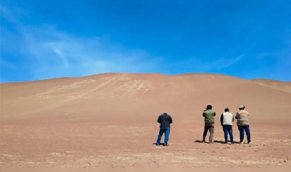 Cualquier afectación sobre el Canelabro de Paracas constituye un delito de acuerdo a la Ley General de Patrimonio Cultural de la Nación. Foto: Andina Cualquier afectación sobre el Canelabro de Paracas constituye un delito de acuerdo a la Ley General de Patrimonio Cultural de la Nación. Foto: Andina