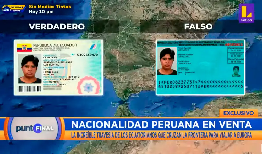 Mafias operan falsificando DNI y partidas de nacimiento para que extranjeros obtengan el pasaporte peruano. Foto: captura de foto/Latina