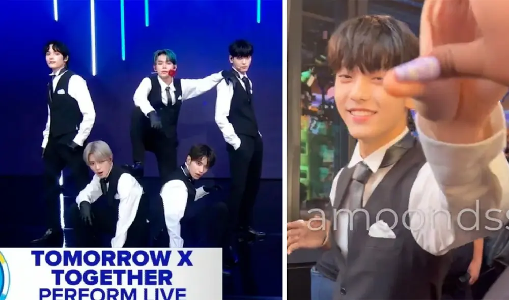 Tomorrow x Together o TXT: esta fue su primera actuación presencial en Good Morning America. Foto: composición ABC/captura Twitter