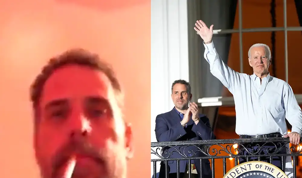 Hunter Biden, nuevamente en el ojo de la tormenta. Foto: composición LR / EFE / captura @bennyjohnson Hunter Biden, nuevamente en el ojo de la tormenta. Foto: composición LR / EFE / captura @bennyjohnson