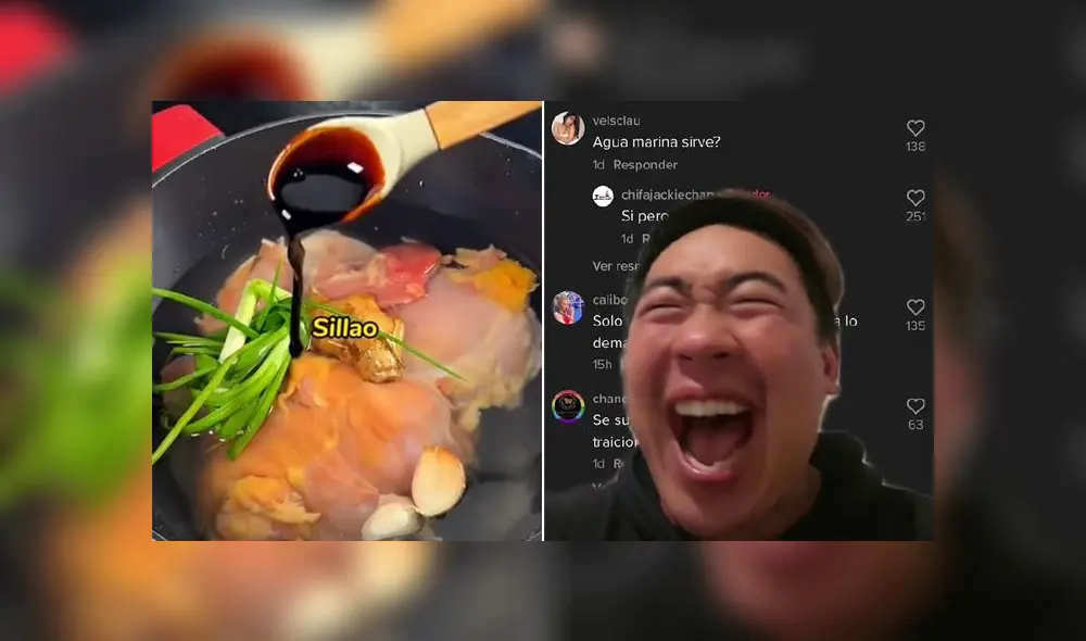 El clip viral sobre el chifa obtuvo más de 170.000 reproducciones en la red social. Foto: composición LR/captura de TikTok/@chinoconilatina