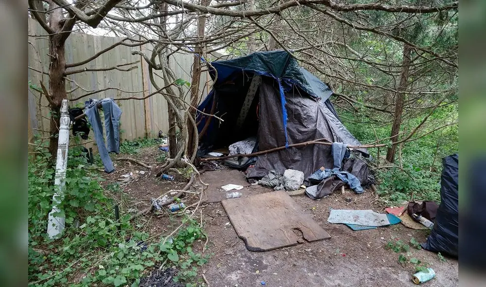 Existen campamentos alrededor de la elegante ciudad de Southampton. Foto: New York Post Existen campamentos alrededor de la elegante ciudad de Southampton. Foto: New York Post