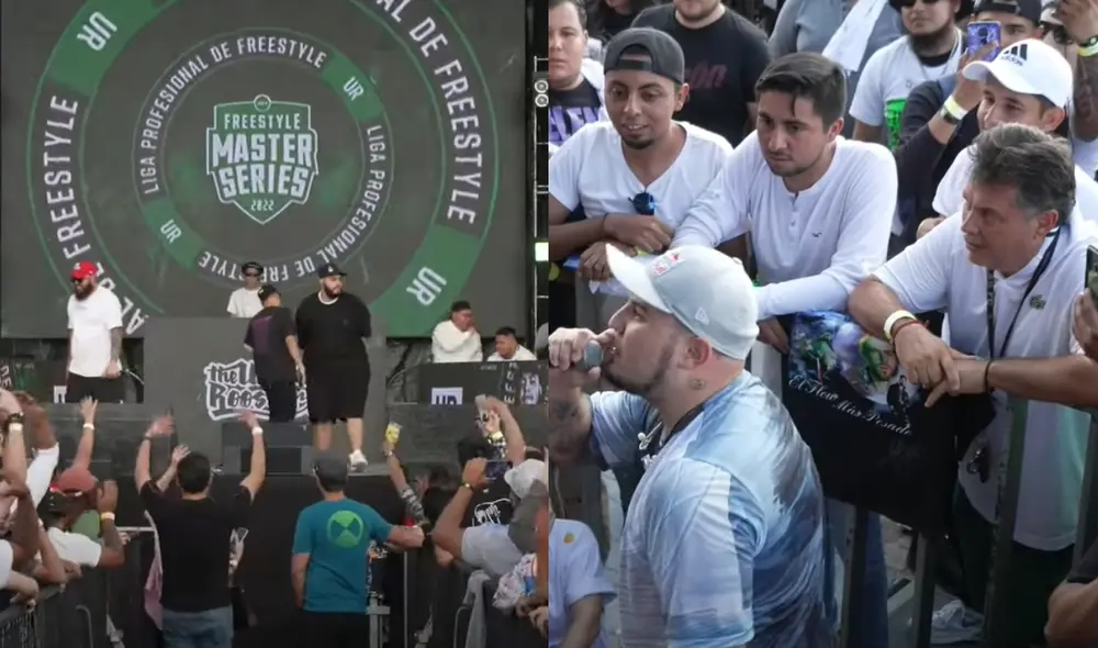 Sucedió en la liga mexicana de freestyle durante el cruce de Rapder vs. Lancer Lirical. Foto: composición LR/captura de Urban Roosters