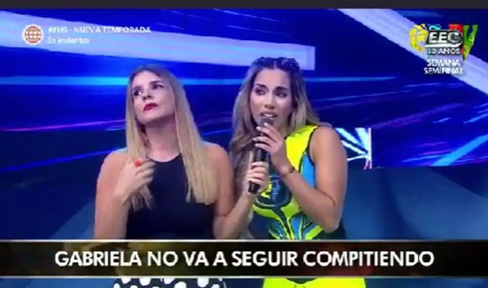 Gabriela Herrera se negó a irse de "EEG". Foto: captura de América TV Gabriela Herrera se negó a irse de "EEG". Foto: captura de América TV