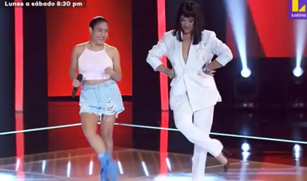 Daniela Darcourt se desempeña como jurado de "La voz Perú". Foto: captura de Latina