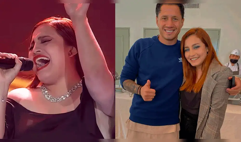 Gianluca Lapadula: Brigitte Román, prima del futbolista, debutó en "La voz Perú". Foto: composición LR/Instagram/Brigitte Román/Latina