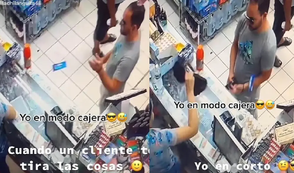 La joven trabajadora respondió de la misma forma en la que fue tratada y sorprendió a miles en las redes sociales. Foto: composición LR/ captura de TikTok/ @lachilanguita48