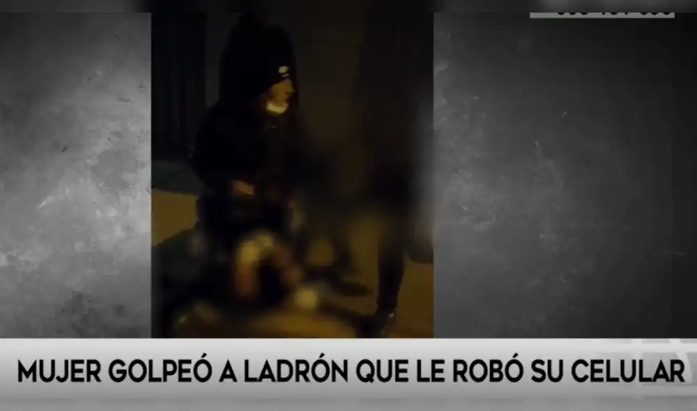 El delincuente fue identificado como Diego Huaranca Cruzate, de 23 años, alias 'Piñata'. Foto: captura de América Noticias