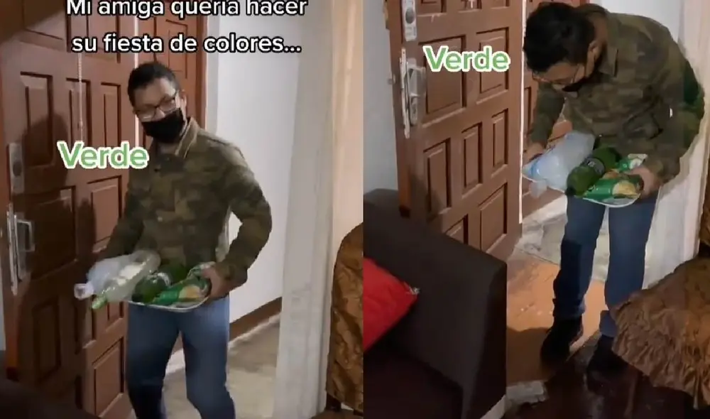 Varios en la fiesta quedaron sorprendidos al presenciar el accidente. Foto: composición LR/ captura de TikTok/ @katadai7.3 Varios en la fiesta quedaron sorprendidos al presenciar el accidente. Foto: composición LR/ captura de TikTok/ @katadai7.3