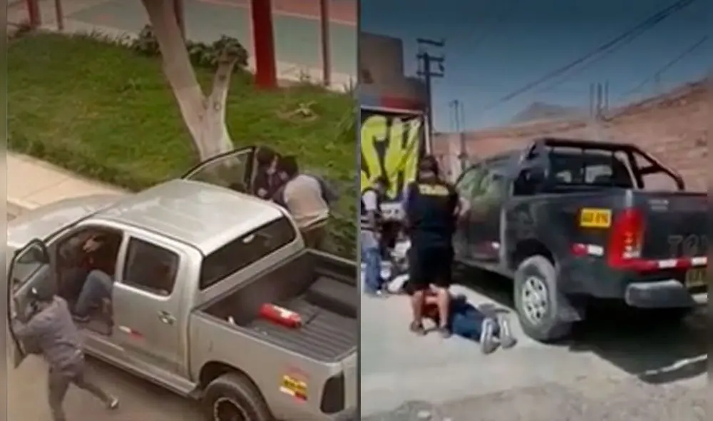 La Diprove logró recuperar 86 camionetas. Foto: captura de América TV La Diprove logró recuperar 86 camionetas. Foto: captura de América TV