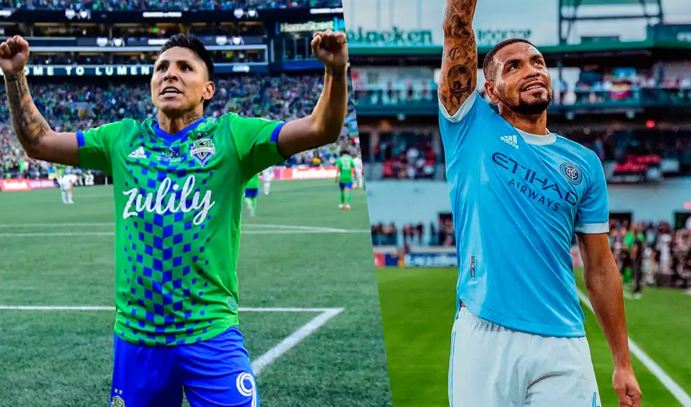 Raúl Ruidíaz y Alexander Callens han tenido una gran temporada en la MLS. Foto: composición GLR/Sounders FC/New York City FC