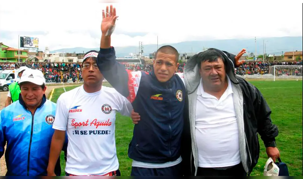 Joao Contreras sobrevivió al impacto de un rayo en la Copa Perú 2014. Foto: Sport Águila