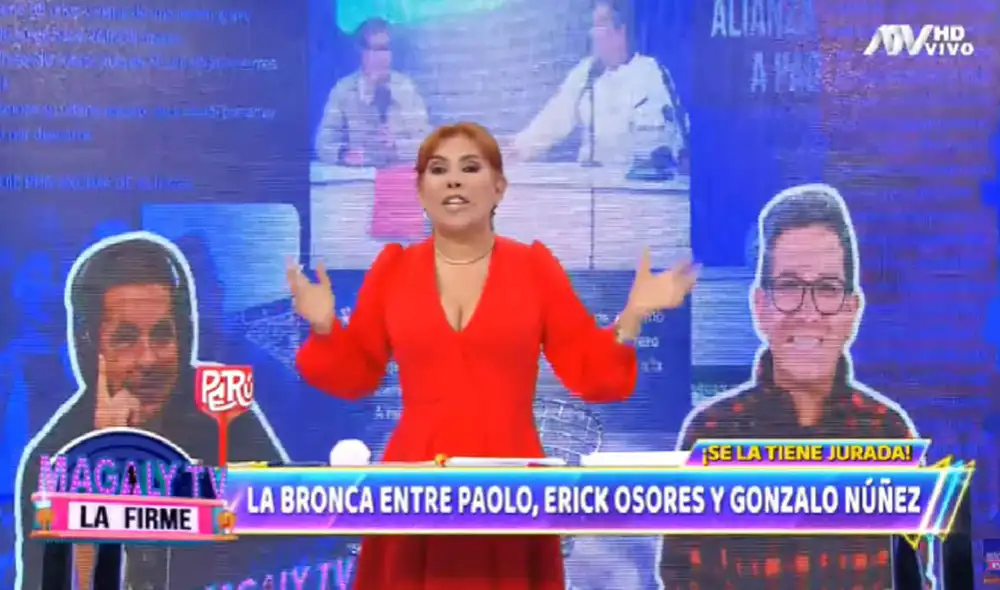 Magaly Medina en su programa del martes 12 de julio. Foto: captura de ATV