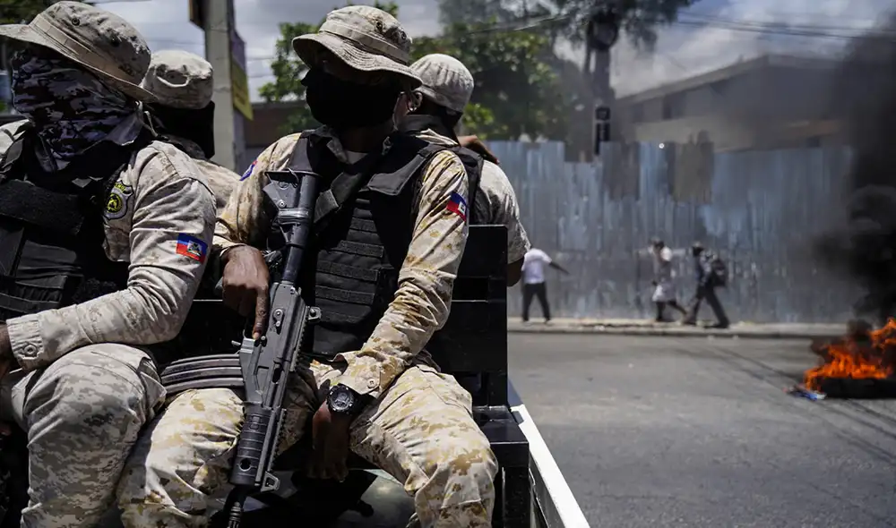 Las reconocidas pandillas de Haití, G9 y G-Pep son las causantes de estos combates sangrientos en Puerto Príncipe. Foto: AFP.