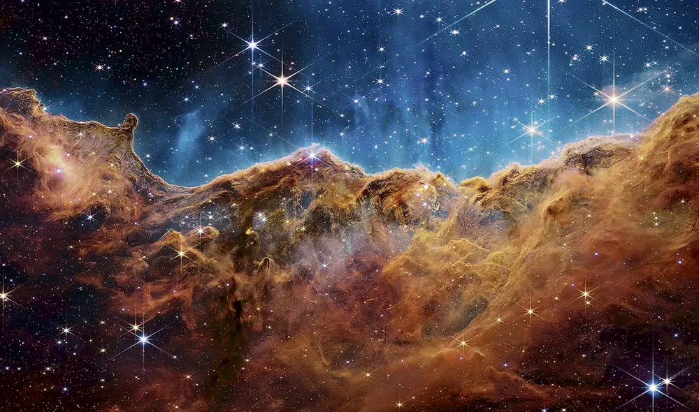 Bella carina. Semeja una cordillera espacial, pero es la formación de una estrella. Foto: EFE