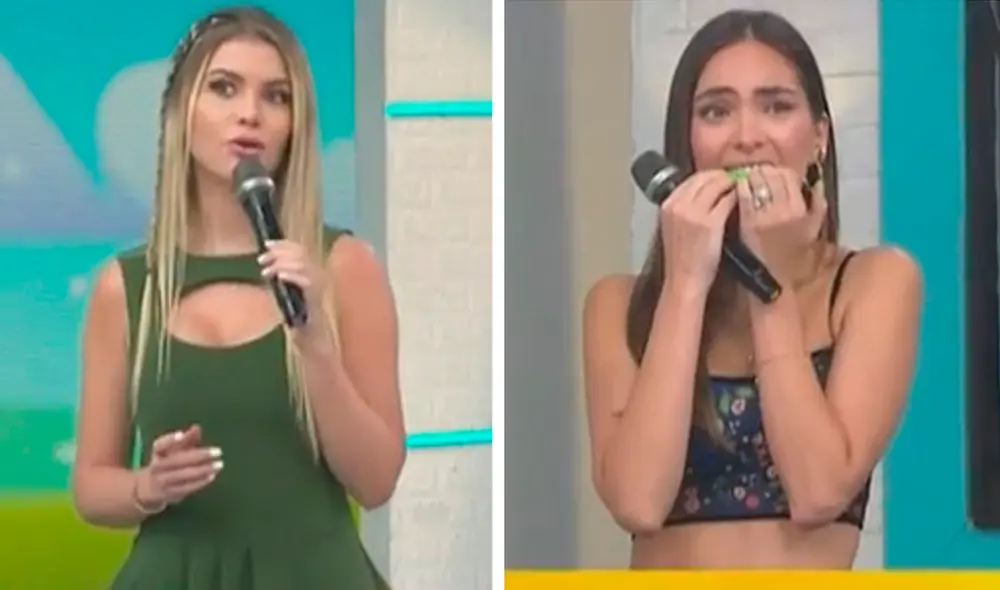Natalie Vértiz conduce "Estás en todas" junto a 'Choca' Mandros. Foto: captura ATV