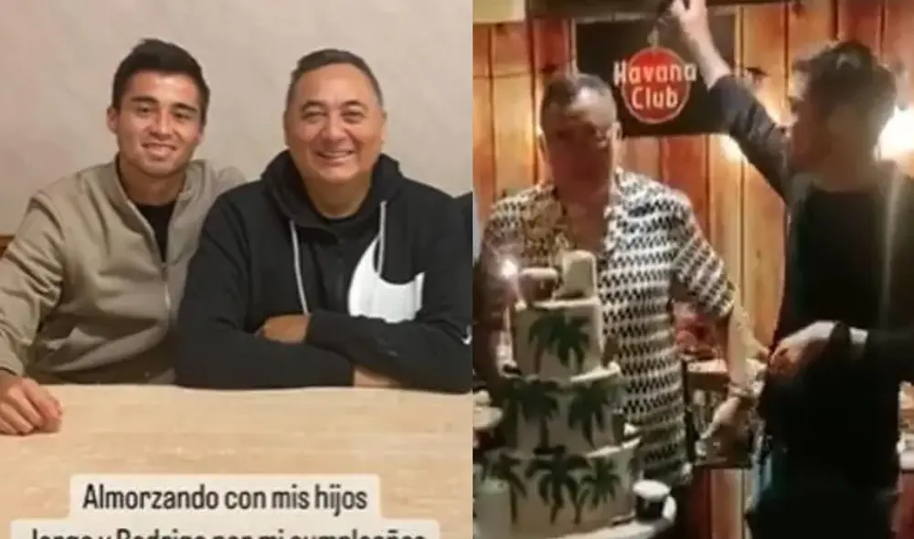 El 9 de julio, el papá de Rodrigo Cuba, Jorge Cuba celebró su cumpleaños a lo grande. Foto: composición LR/gatocuba16/Instagram