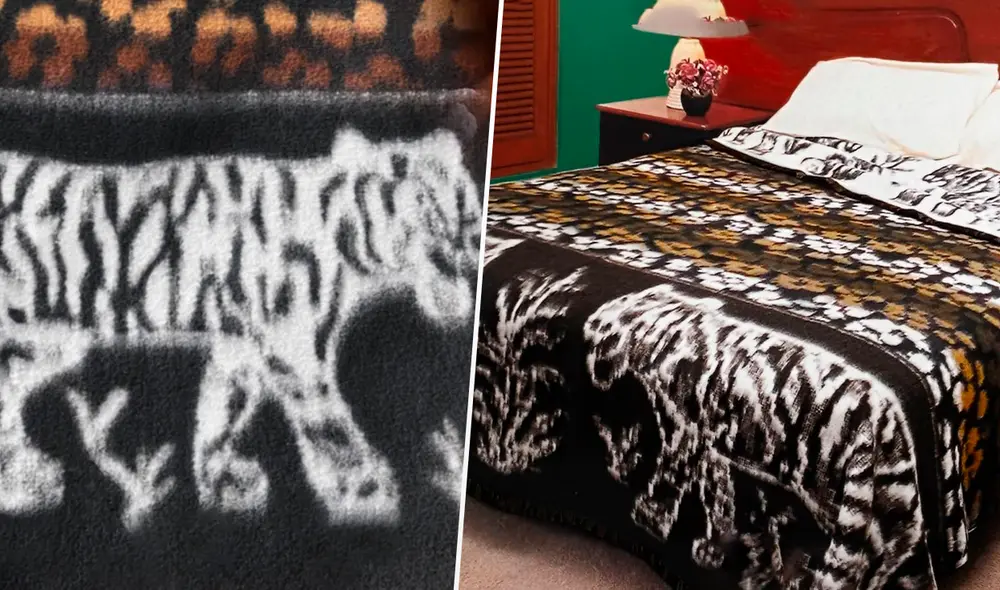 La frazada tigre es un infaltable en estas temporadas de invierno. Foto: Frazadas Santa Catalina / Facebook