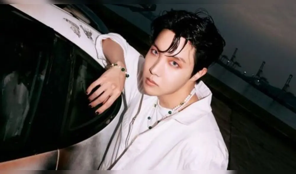 Rapero de BTS, J-Hope, en imagen promocional para el title track "Arson". Foto: Hybe