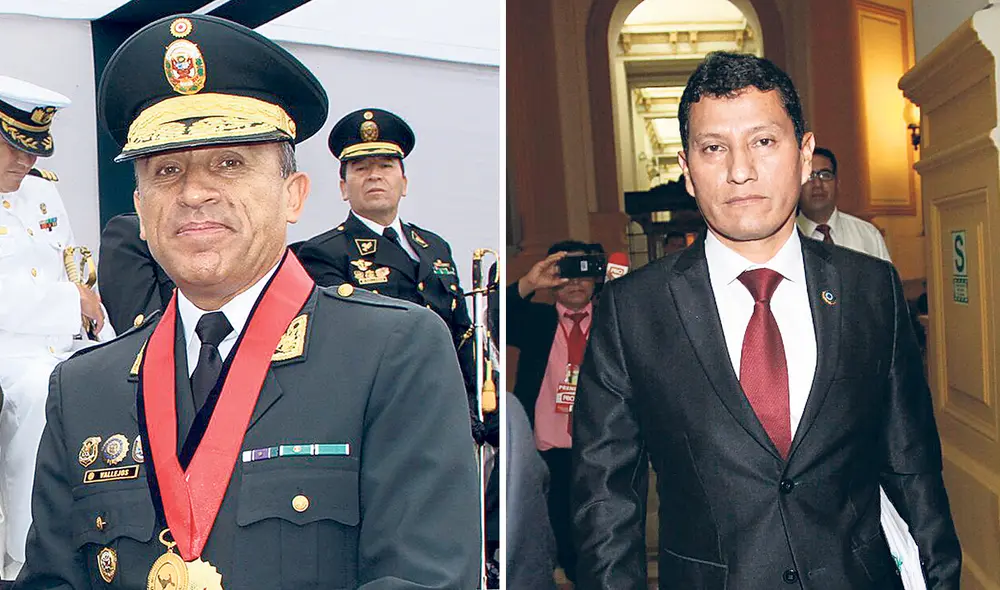 Cargos de inteligencia. El general PNP César Vallejos Mori estará al frente de la Digimin y el coronel Harvey Colchado dirigirá la División de Búsqueda. Foto: composición LR Cargos de inteligencia. El general PNP César Vallejos Mori estará al frente de la Digimin y el coronel Harvey Colchado dirigirá la División de Búsqueda. Foto: composición LR