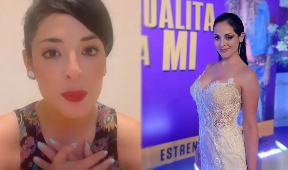 Andrea Luna pasó el susto de su vida por un incendio en su edificio. Foto: composición LR/ capturas de Instagram/@andrealunaoficial