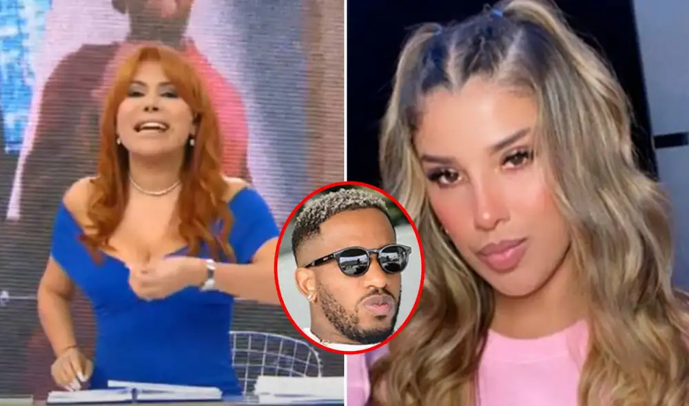 Magaly Medina tildó de "malagradecida" a Yahaira por desconocer la ayuda del futbolista. Foto: composición LR/captura de ATV/Yahaira Plasencia/Jefferson Farfán/Instagram