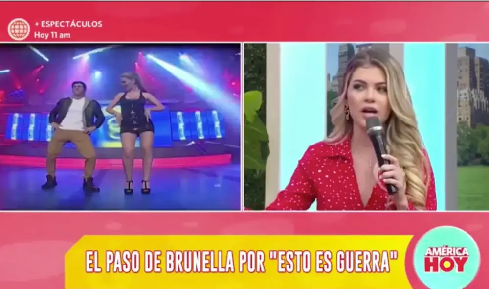 Brunella Horna formó parte de "Esto es guerra" en 2014. Foto: captura de América TV