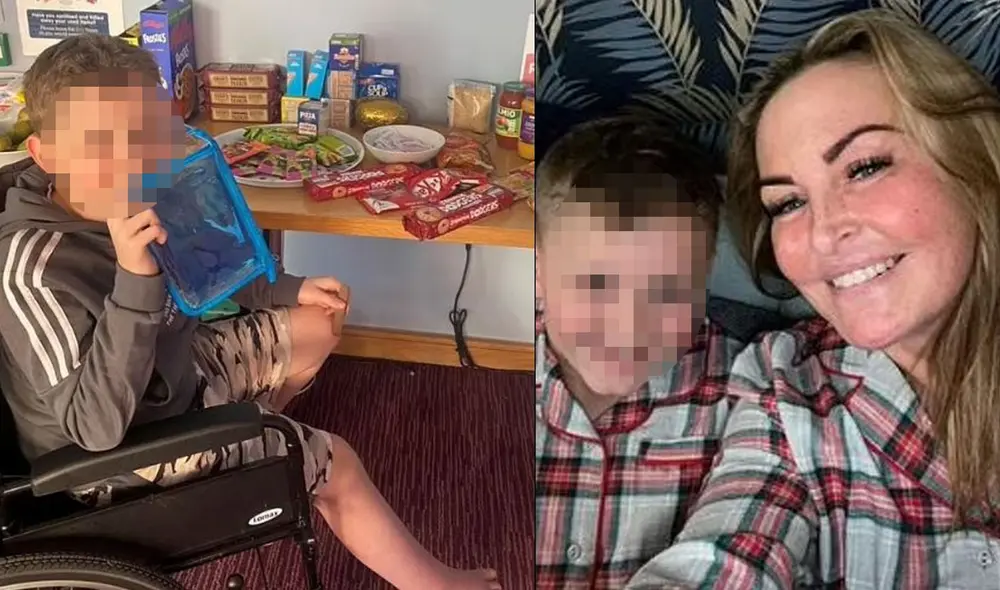 Dillon junto a su madre Melanie. Foto: @TSBnewsnigeria/Twitter Dillon junto a su madre Melanie. Foto: @TSBnewsnigeria/Twitter