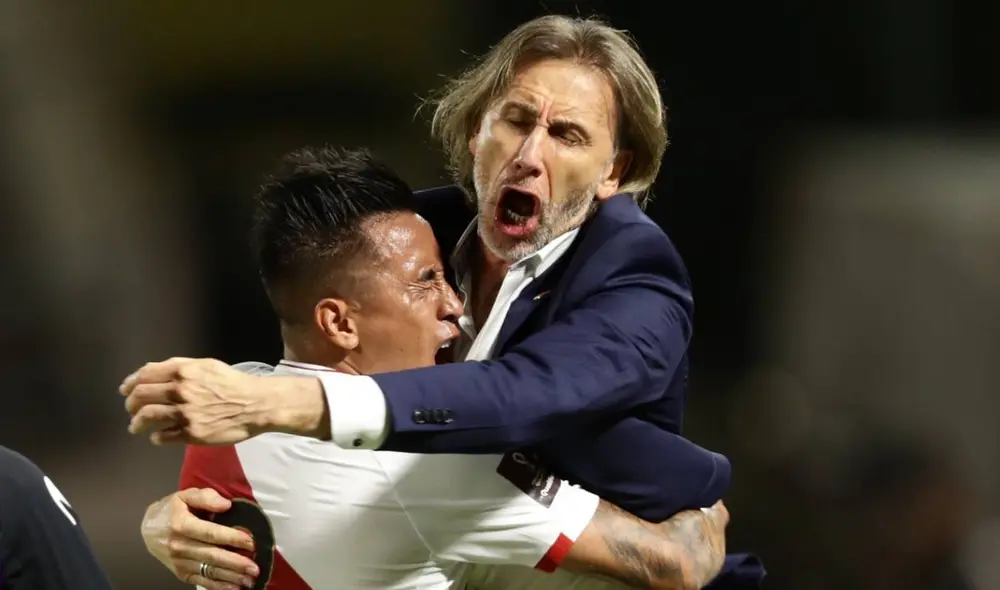 Ricardo Gareca y Christian Cueva formaron una hermosa relación en la selección peruana. Foto: EFE