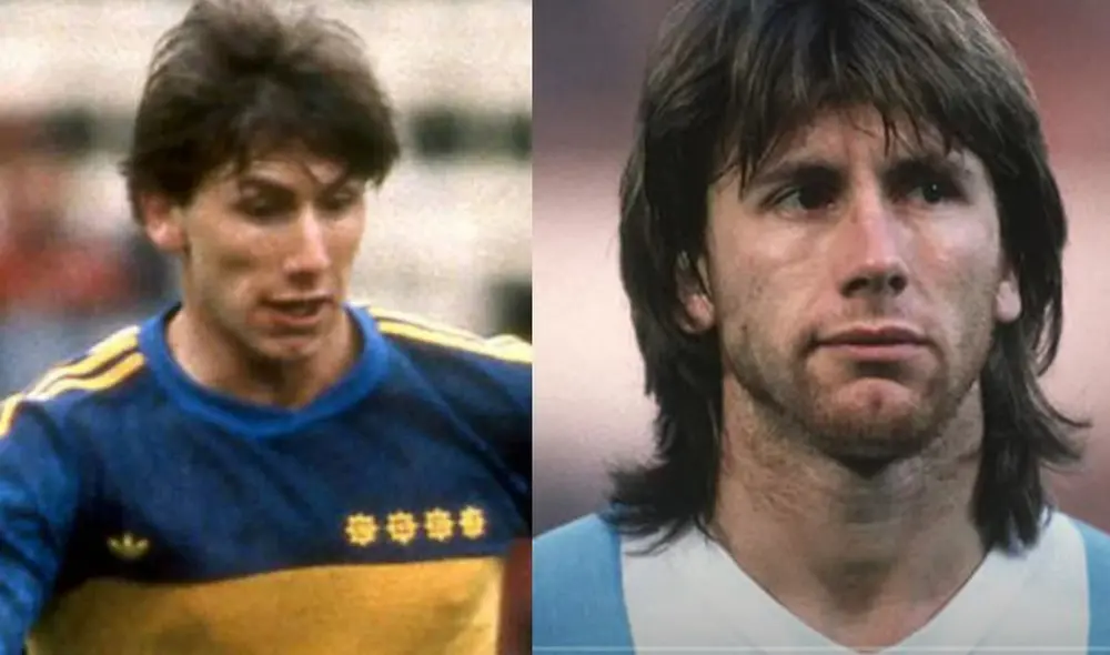 Ricardo Gareca era delantero en Boca Junios y la Selección Argentina. Foto: composición LR / Clarín / difusión