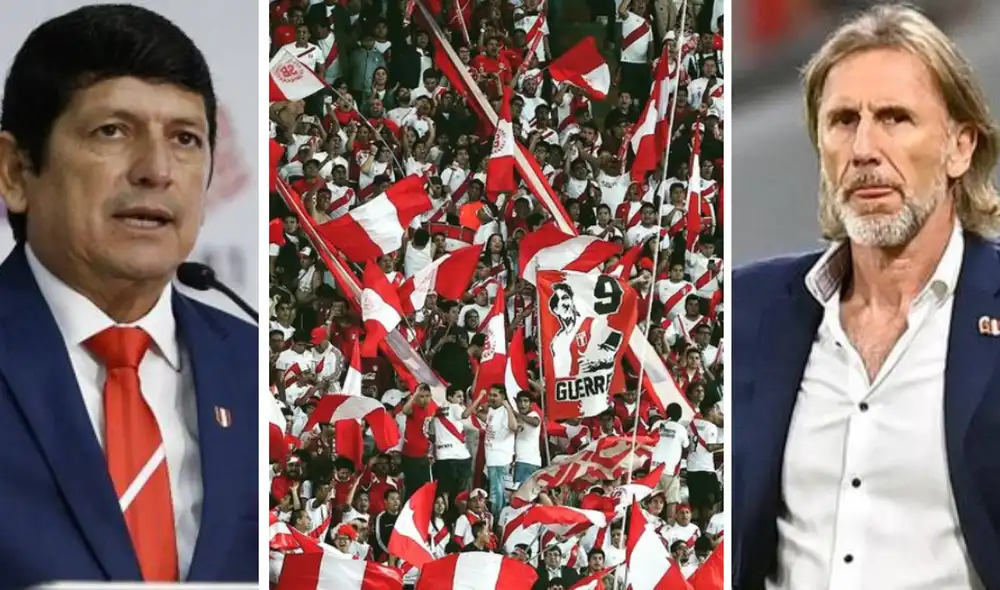 Agustín Lozano fue muy criticado por ofrecerle una reducción del 40% del sueldo a Gareca. Foto: composición LR/Liga1/Sentimiento Blanquirrojo/AFP.