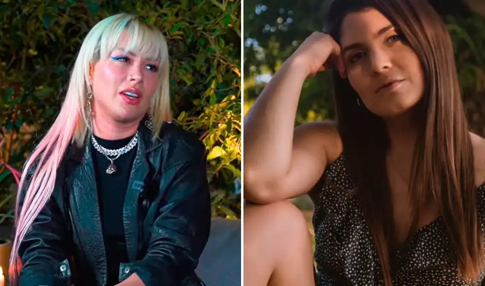 Leslie Shaw aseguró que Nataniel Sánchez es muy intensa y no soportó su comentario. Foto: composición LR/captura YouTube, Nataniel Sánchez/Instagram