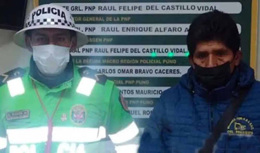 Chofer fue derivado a comisaría de Juliaca. Foto: PNP