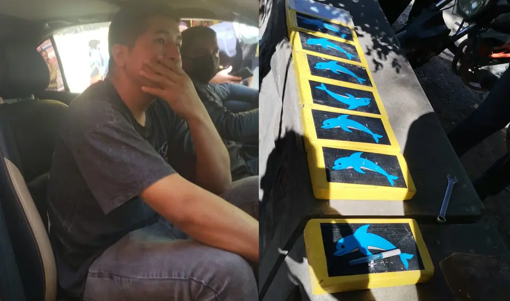 Policía Jesús Gamonal Chimayco fue detenido junto a su familiar. Foto: composición La República / PNP