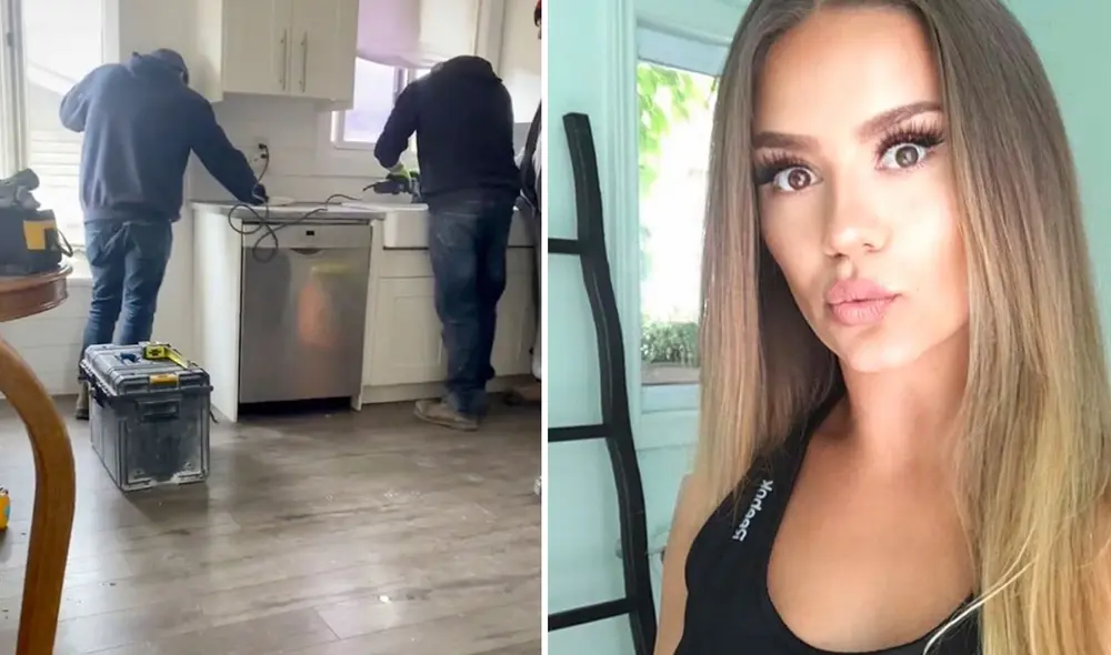 Chloe Fountain dijo que los constructores se presentaron en su casa y cambiaron las encimeras cuando ella no se encontraba en casa. Foto: composición LR / Instagram: Chloe Fountain