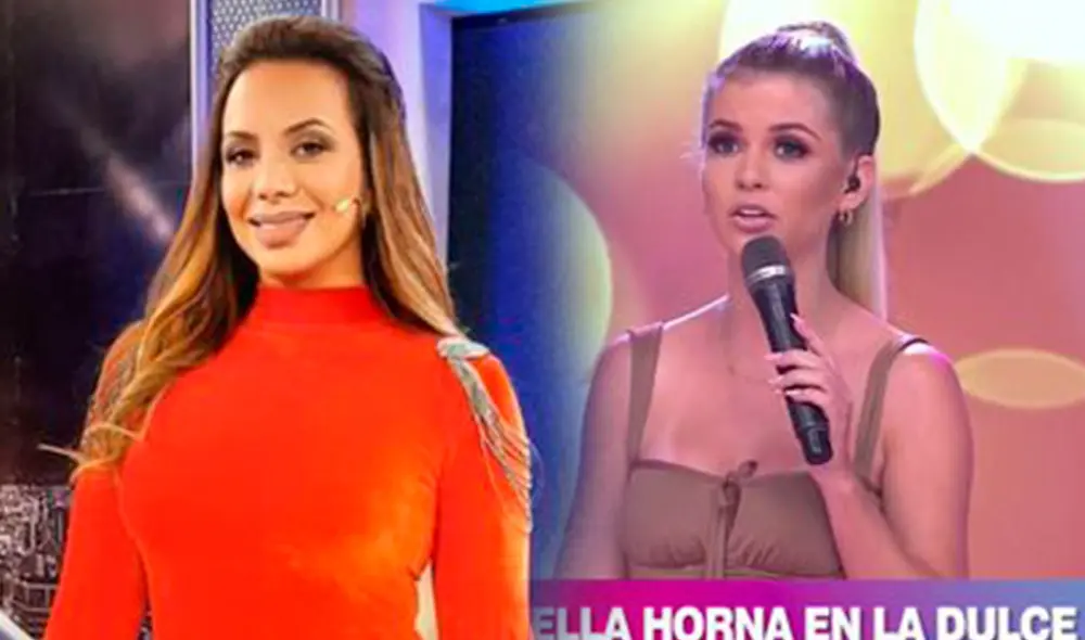 La conductora de televisión le envió un mensaje a Brunella Horna tras burlas. Foto: composición LR/captura de América TV