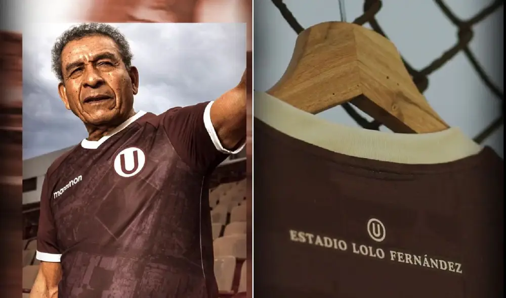 Héctor Chumpitaz es uno de los protagonistas de la nueva camiseta de la 'U'. Foto: Universitario/Twitter