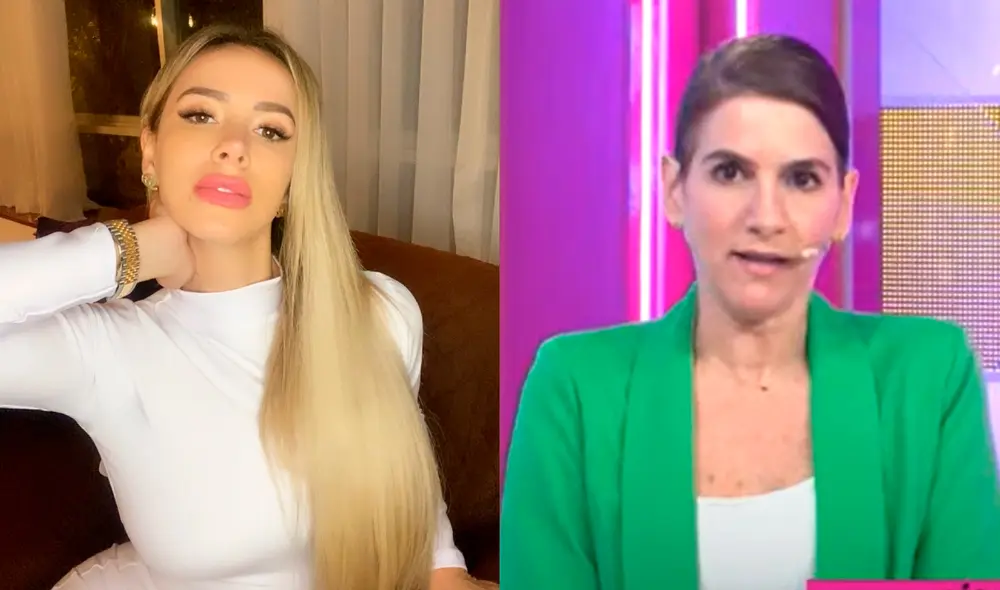 Jamila Dahabreh molesta con los comentarios de Gigi Mitre. Foto: composición LR/Jamila Dahabreh/Facebook, captura Willax Tv