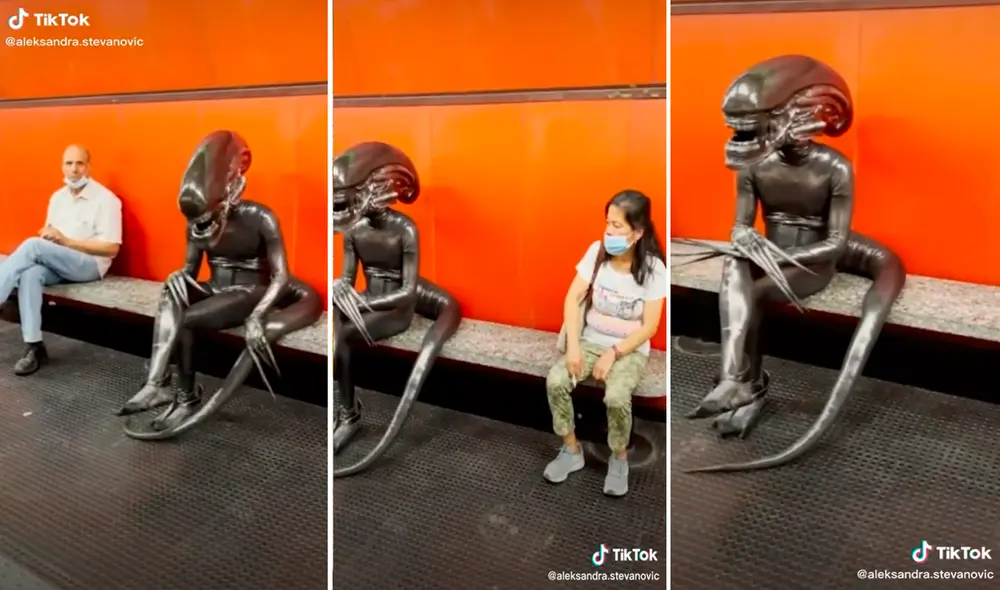 El espectacular disfraz generó miles de comentarios en las redes sociales. Foto: composición LR/captura de TikTok/@aleksandra.stevanovic