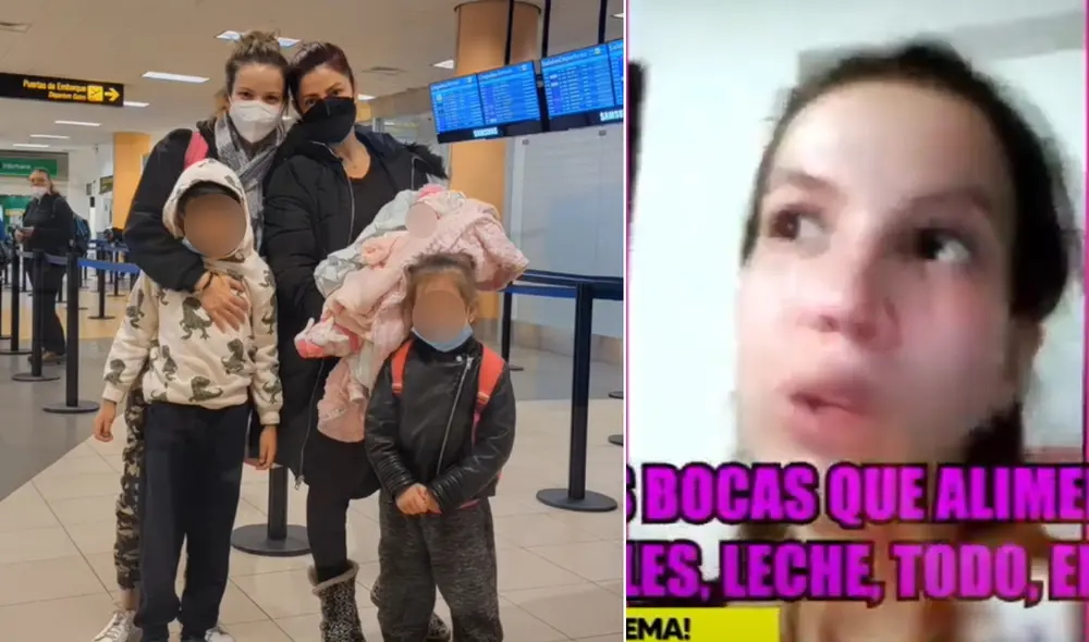 La hermana de Milena Zárate intentó cruzar la frontera junto con su familia. Foto: composición Instagram/captura Willax