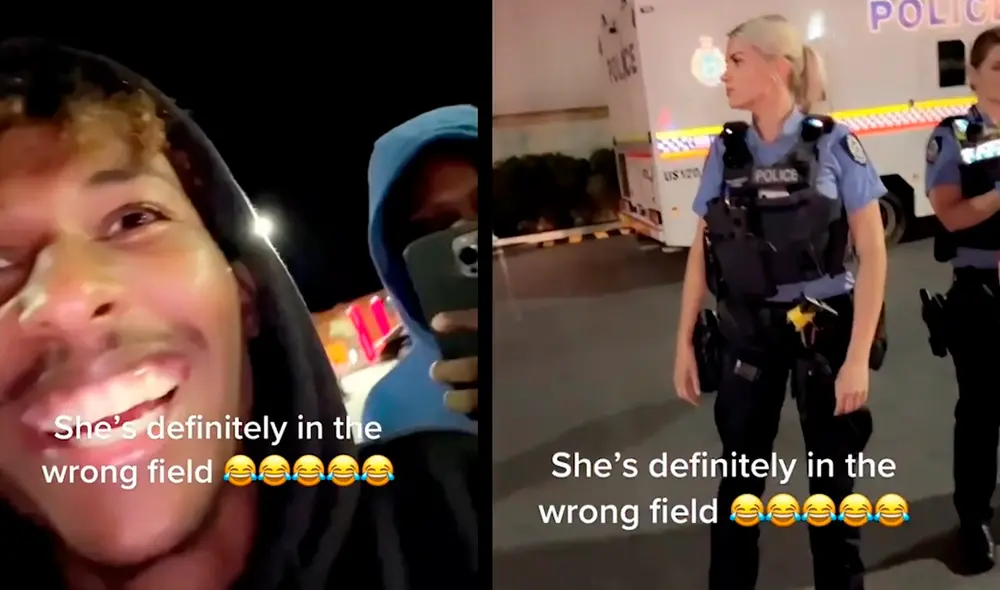 Los sujetos han sido criticados por faltar el respeto a la policía. Foto: Captura de video/TikTok/blackmagictvv. Los sujetos han sido criticados por faltar el respeto a la policía. Foto: Captura de video/TikTok/blackmagictvv.
