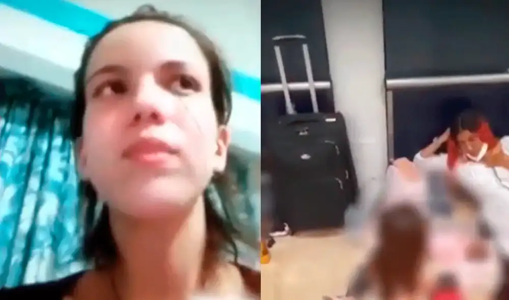 Greissy Ortega intentó cruzar la frontera a Estados Unidos con sus 3 hijos. Foto: composición LR/Willax TV