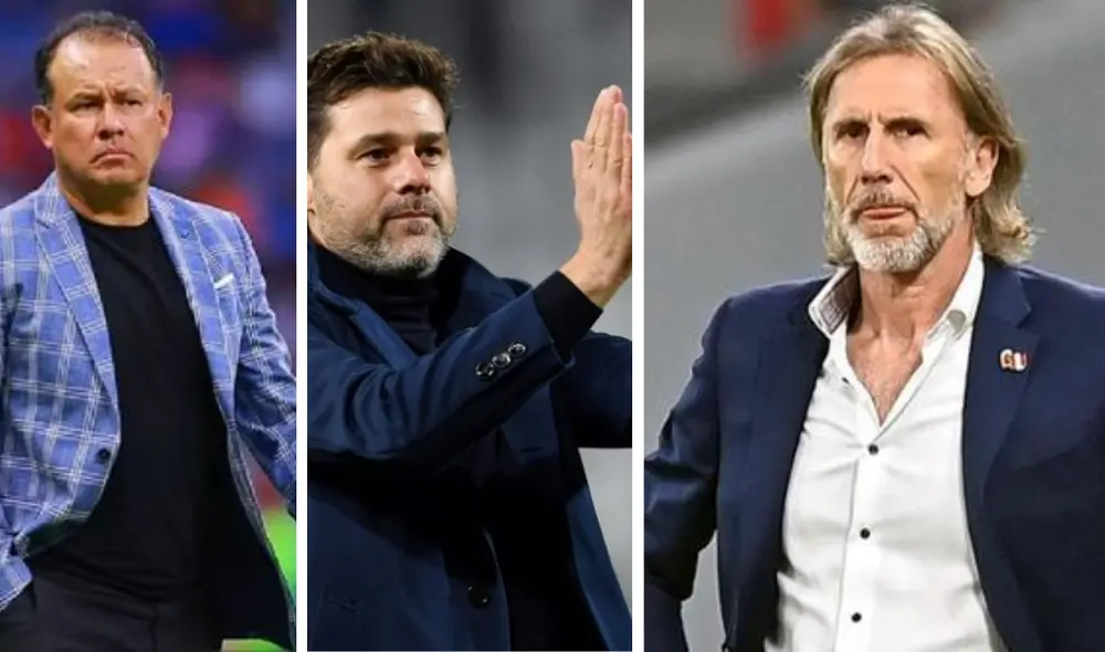 Juan Reynoso tiene la cuota más baja, mientras que Pochettino la más alta. Foto: composición LR/Imago7/AFP