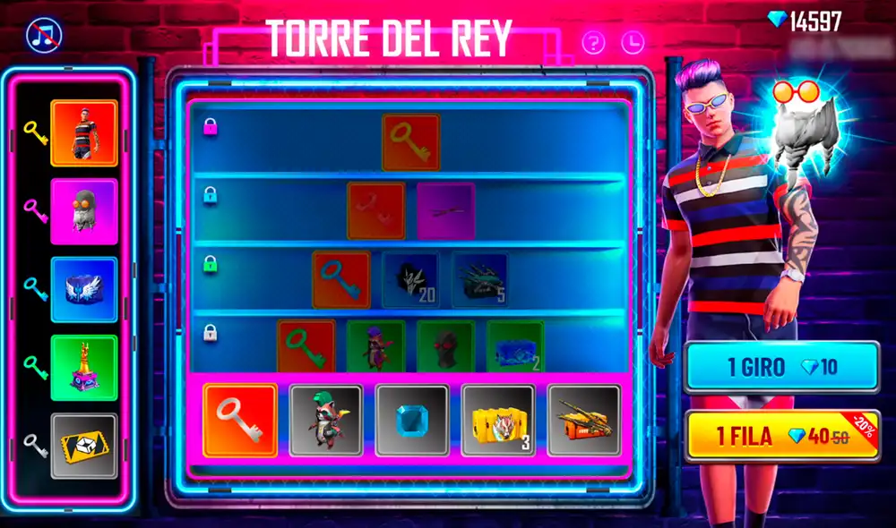 La Torre del Rey estará disponible hasta el 19 de julio en Free Fire y Free Fire Max. Foto: Free Fire