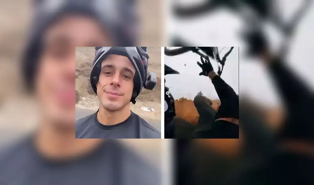 Hugo García sufrió un accidente cuando practicaba ciclismo. Foto: composición LR/captura de Instagram/Hugo García