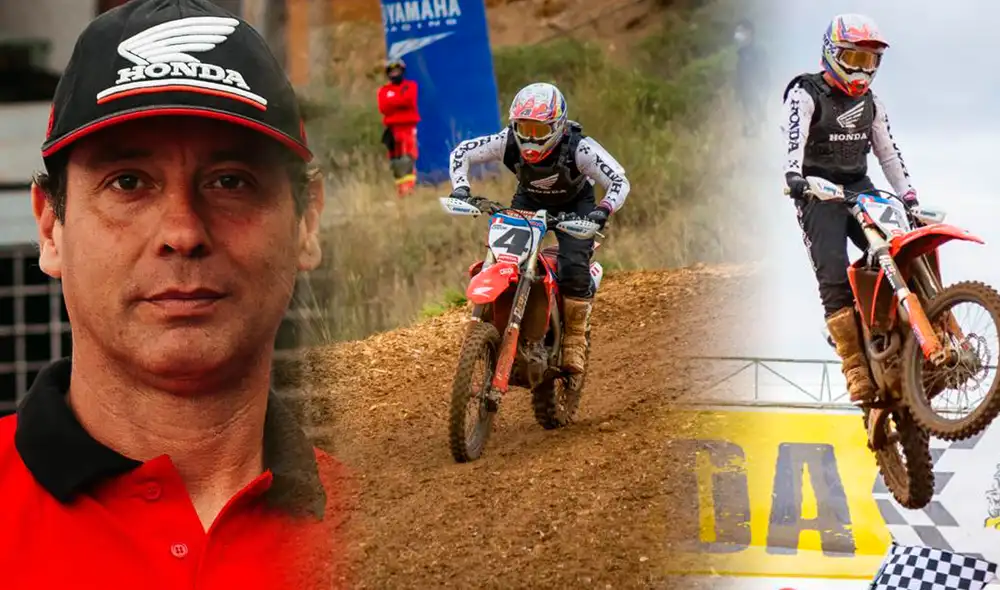 Renzo Cecchi es competidor de motocross, supercross y motovelocidad. Foto: Composición de Fabrizio Ovidedo/Honda Racing/Renzo Cecchi.