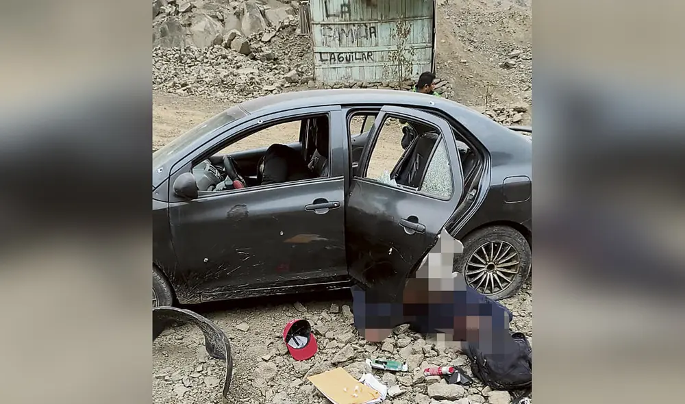 Sin piedad. Las víctimas fueron sorprendidas dentro del auto. Foto: difusión