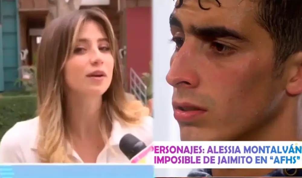 Karime Scander da vida a Alessia Montalvan en “Al fondo hay sitio”. Foto: composición LR/capturas de América TV
